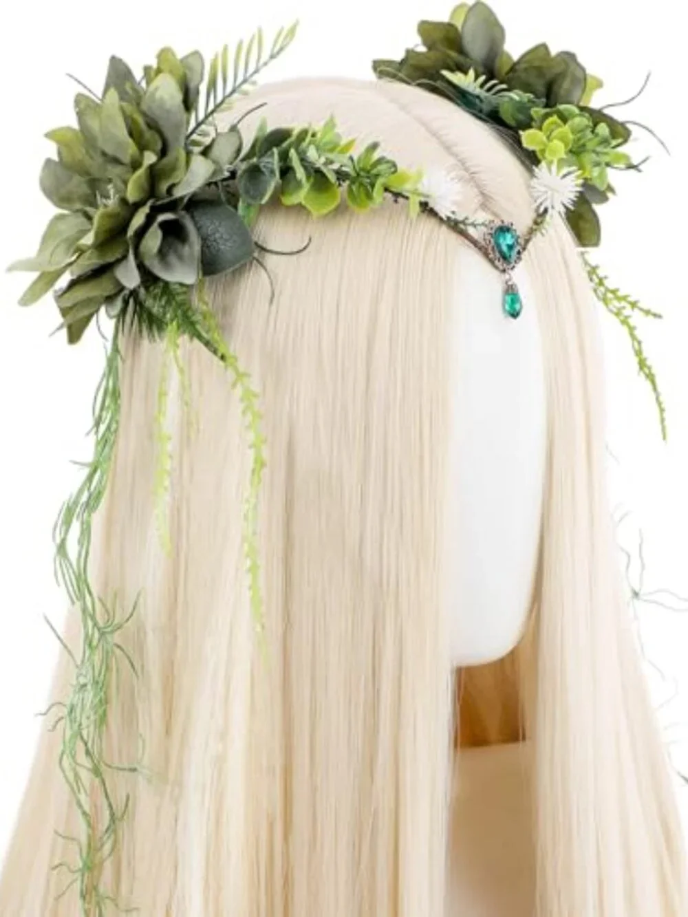 Woodland Flower Fairy Crown - Forest Elf Headpiece for Renaissance Cosplay &
